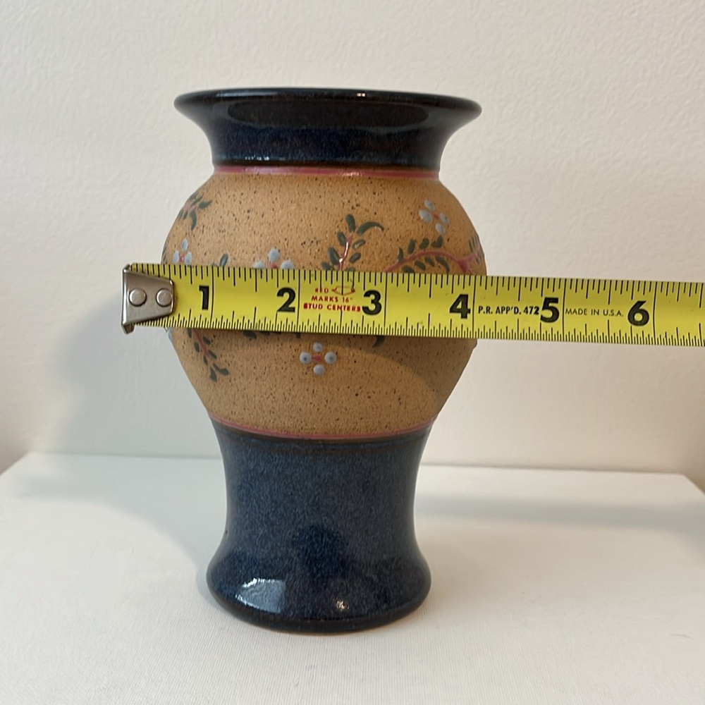 VINTAGE JASON PARSLEY STUDIO POTTERY STONEWARE CERAMIC VASE DECOR - Picture 7 of 9